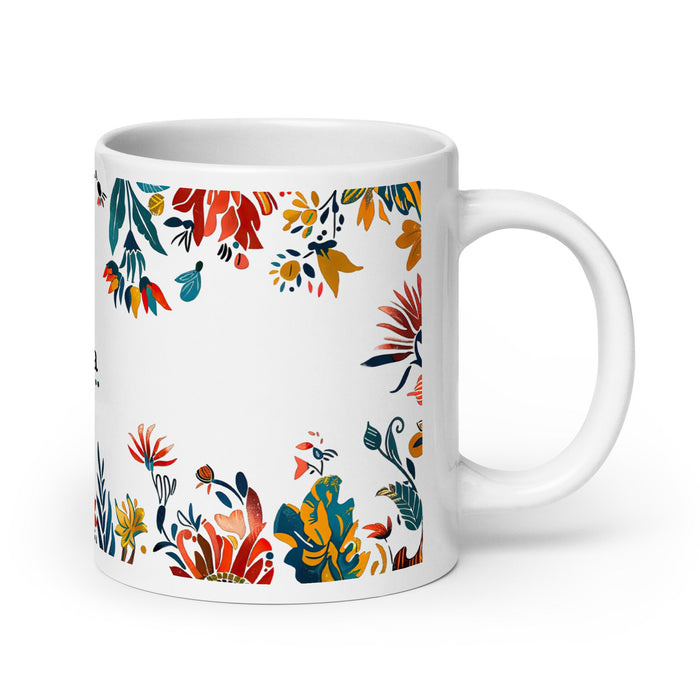 Aitana Exclusive Name Art Piece Home Office Work Coffee Mug Mexican Spanish Pride Gift Cup One - Of - A - Kind Calligraphy White Glossy Mug | A2 - Mexicada