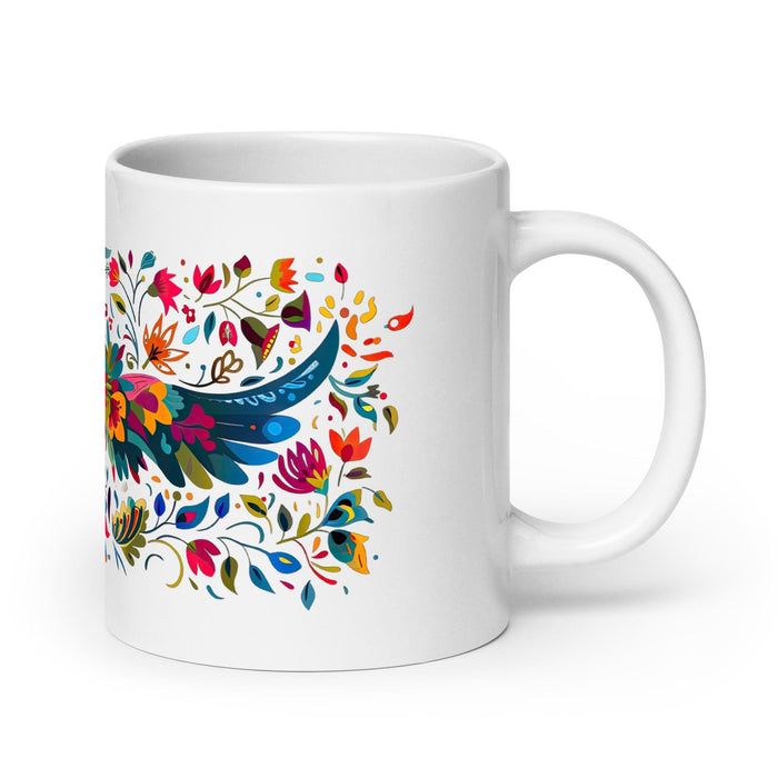 Aitana Exclusive Name Art Piece Home Office Work Coffee Mug Mexican Spanish Pride Gift Cup One-Of-A-Kind Calligraphy White Glossy Mug | A20 Mexicada 20 oz