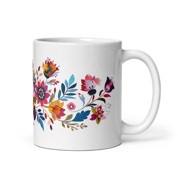 Aitana Exclusive Name Art Piece Home Office Work Coffee Mug Mexican Spanish Pride Gift Cup One-Of-A-Kind Calligraphy White Glossy Mug | A21 Mexicada 11 oz