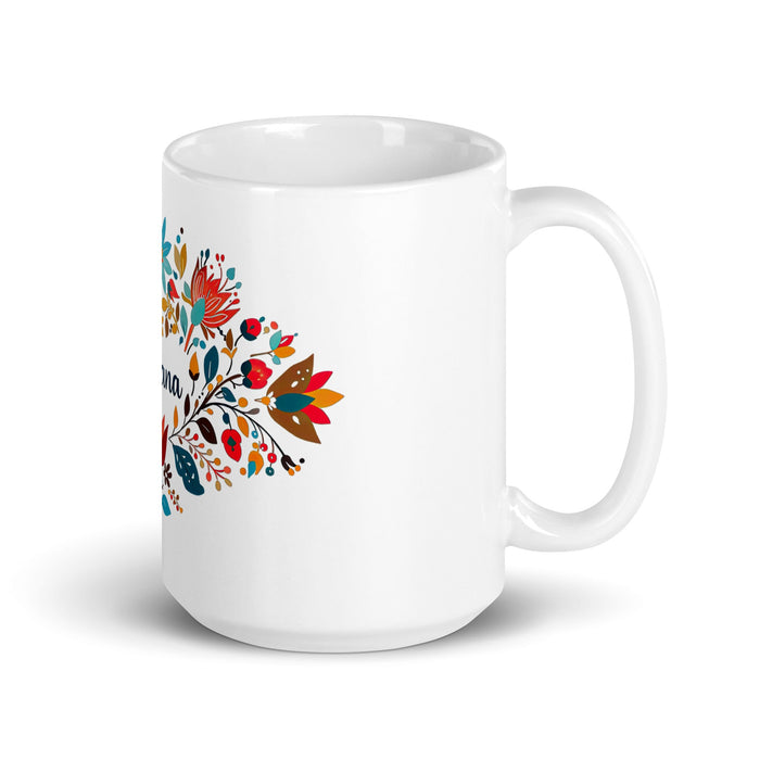 Aitana Exclusive Name Art Piece Home Office Work Coffee Mug Mexican Spanish Pride Gift Cup One - Of - A - Kind Calligraphy White Glossy Mug | A25 - Mexicada