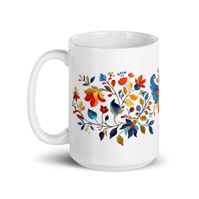 Aitana Exclusive Name Art Piece Home Office Work Coffee Mug Mexican Spanish Pride Gift Cup One - Of - A - Kind Calligraphy White Glossy Mug | A26 - Mexicada