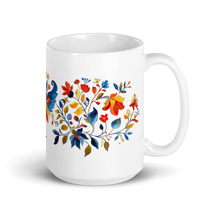 Aitana Exclusive Name Art Piece Home Office Work Coffee Mug Mexican Spanish Pride Gift Cup One - Of - A - Kind Calligraphy White Glossy Mug | A26 - Mexicada