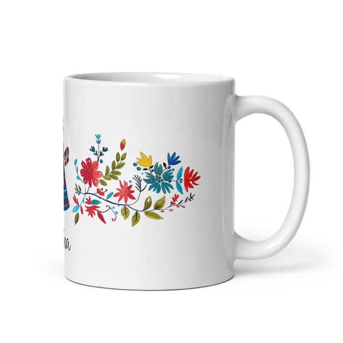 Aitana Exclusive Name Art Piece Home Office Work Coffee Mug Mexican Spanish Pride Gift Cup One - Of - A - Kind Calligraphy White Glossy Mug | A27 - Mexicada