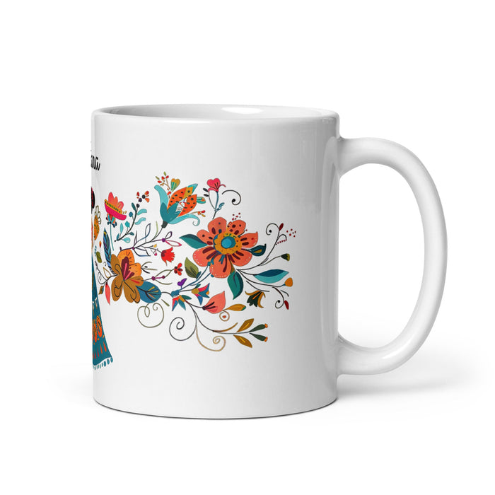 Aitana Exclusive Name Art Piece Home Office Work Coffee Mug Mexican Spanish Pride Gift Cup One - Of - A - Kind Calligraphy White Glossy Mug | A28 - Mexicada