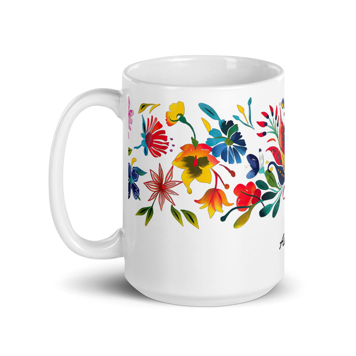 Aitana Exclusive Name Art Piece Home Office Work Coffee Mug Mexican Spanish Pride Gift Cup One - Of - A - Kind Calligraphy White Glossy Mug | A3 - Mexicada