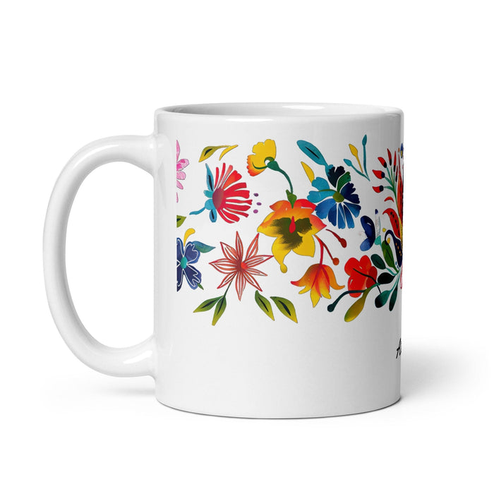 Aitana Exclusive Name Art Piece Home Office Work Coffee Mug Mexican Spanish Pride Gift Cup One-Of-A-Kind Calligraphy White Glossy Mug | A3 Mexicada