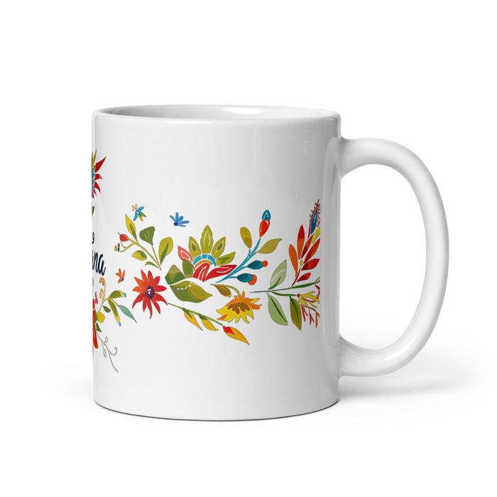 Aitana Exclusive Name Art Piece Home Office Work Coffee Mug Mexican Spanish Pride Gift Cup One - Of - A - Kind Calligraphy White Glossy Mug | A31 - Mexicada