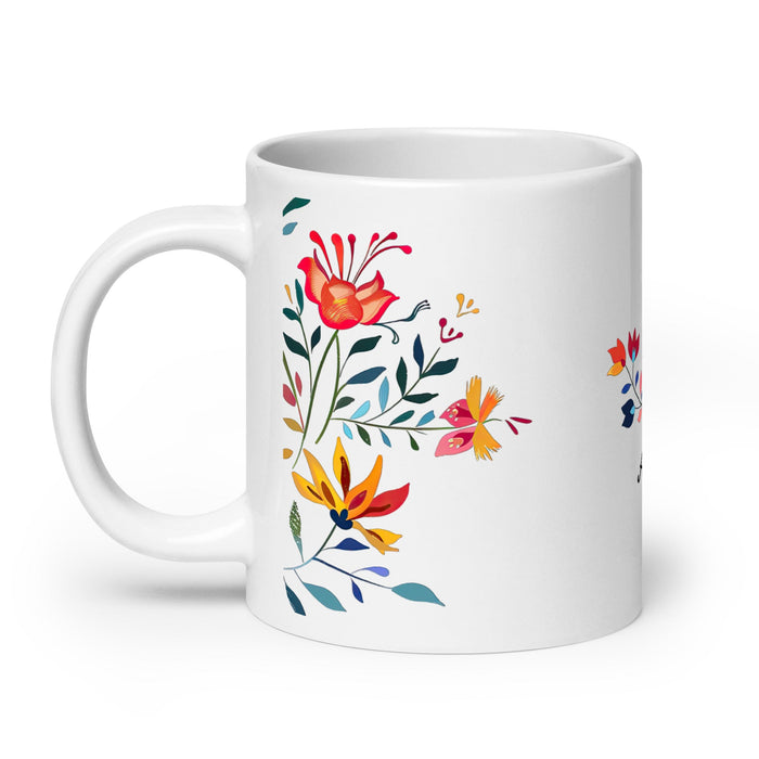 Aitana Exclusive Name Art Piece Home Office Work Coffee Mug Mexican Spanish Pride Gift Cup One - Of - A - Kind Calligraphy White Glossy Mug | A32 - Mexicada