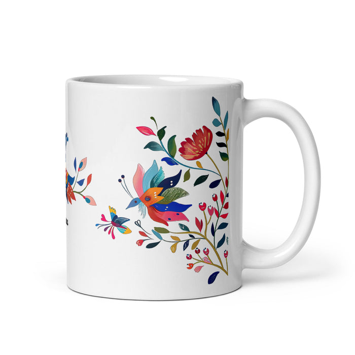 Aitana Exclusive Name Art Piece Home Office Work Coffee Mug Mexican Spanish Pride Gift Cup One - Of - A - Kind Calligraphy White Glossy Mug | A32 - Mexicada