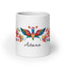 Aitana Exclusive Name Art Piece Home Office Work Coffee Mug Mexican Spanish Pride Gift Cup One - Of - A - Kind Calligraphy White Glossy Mug | A33 - Mexicada