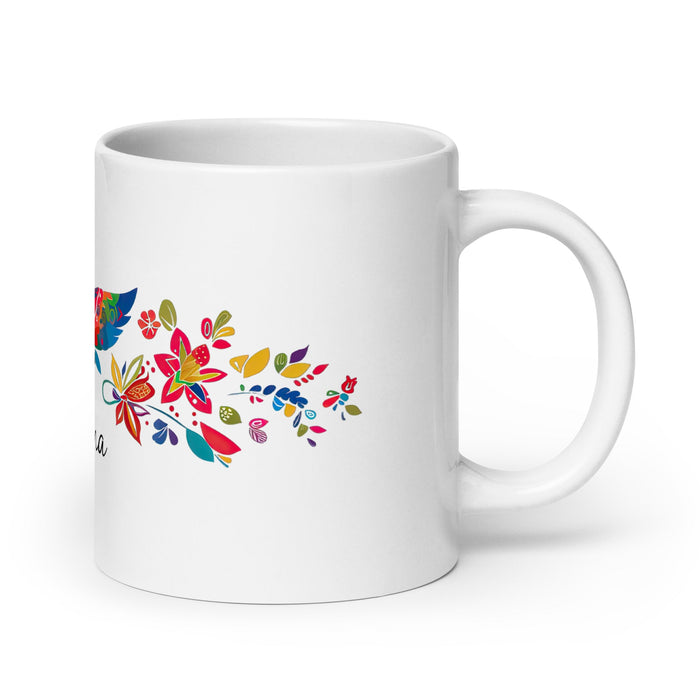 Aitana Exclusive Name Art Piece Home Office Work Coffee Mug Mexican Spanish Pride Gift Cup One - Of - A - Kind Calligraphy White Glossy Mug | A33 - Mexicada