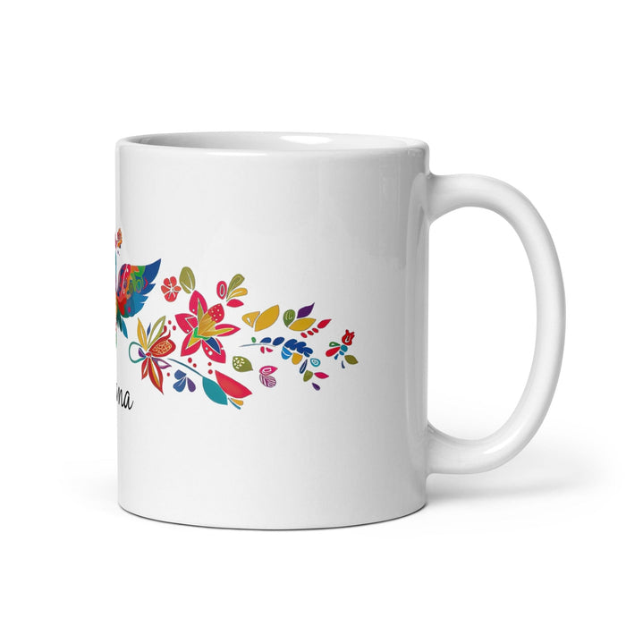 Aitana Exclusive Name Art Piece Home Office Work Coffee Mug Mexican Spanish Pride Gift Cup One-Of-A-Kind Calligraphy White Glossy Mug | A33 Mexicada 11 oz