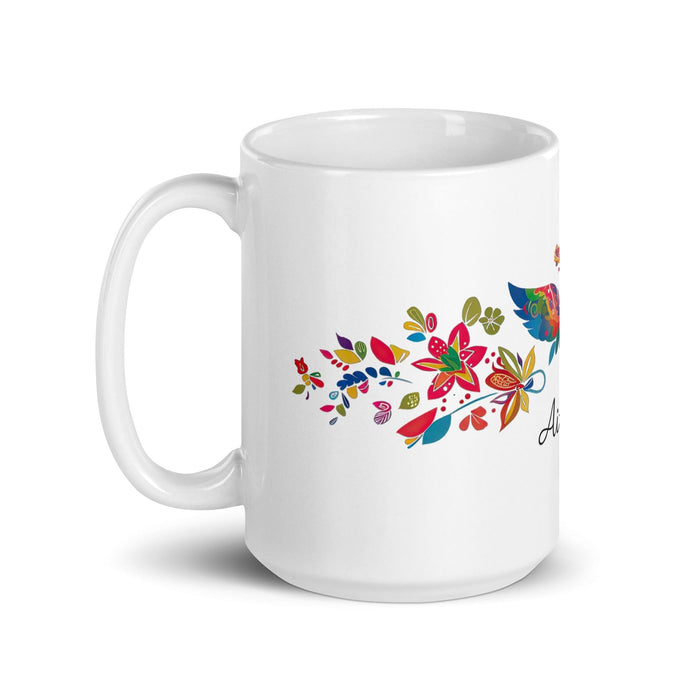 Aitana Exclusive Name Art Piece Home Office Work Coffee Mug Mexican Spanish Pride Gift Cup One-Of-A-Kind Calligraphy White Glossy Mug | A33 Mexicada