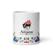 Aitana Exclusive Name Art Piece Home Office Work Coffee Mug Mexican Spanish Pride Gift Cup One - Of - A - Kind Calligraphy White Glossy Mug | A34 - Mexicada