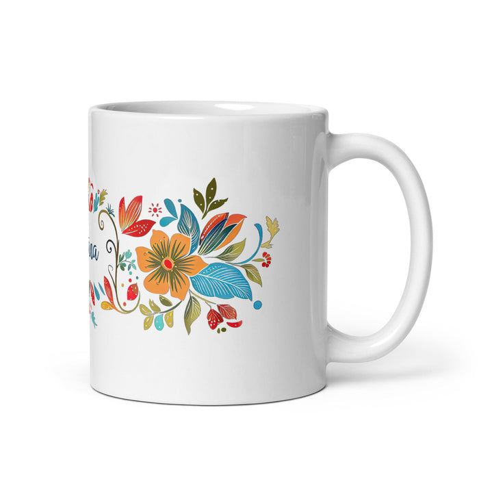 Aitana Exclusive Name Art Piece Home Office Work Coffee Mug Mexican Spanish Pride Gift Cup One - Of - A - Kind Calligraphy White Glossy Mug | A36 - Mexicada