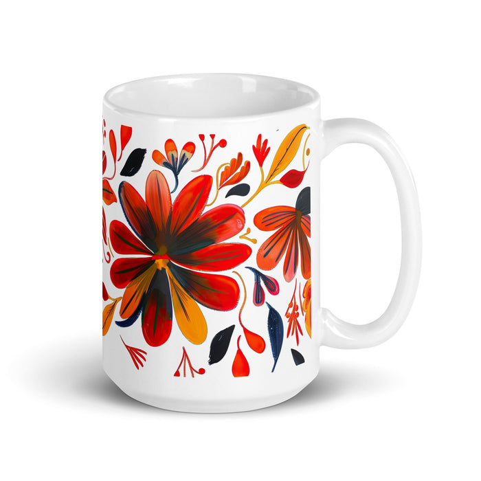 Aitana Exclusive Name Art Piece Home Office Work Coffee Mug Mexican Spanish Pride Gift Cup One - Of - A - Kind Calligraphy White Glossy Mug | A37 - Mexicada