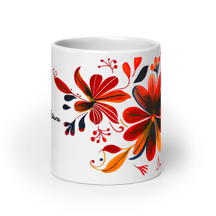 Aitana Exclusive Name Art Piece Home Office Work Coffee Mug Mexican Spanish Pride Gift Cup One-Of-A-Kind Calligraphy White Glossy Mug | A37 Mexicada