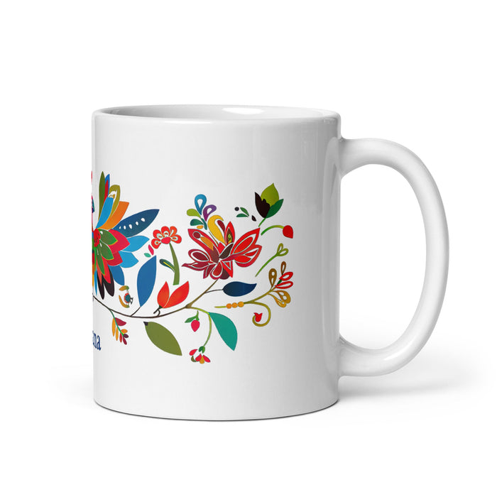 Aitana Exclusive Name Art Piece Home Office Work Coffee Mug Mexican Spanish Pride Gift Cup One - Of - A - Kind Calligraphy White Glossy Mug | A4 - Mexicada