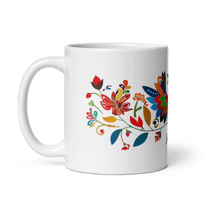 Aitana Exclusive Name Art Piece Home Office Work Coffee Mug Mexican Spanish Pride Gift Cup One-Of-A-Kind Calligraphy White Glossy Mug | A4 Mexicada