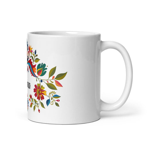 Aitana Exclusive Name Art Piece Home Office Work Coffee Mug Mexican Spanish Pride Gift Cup One-Of-A-Kind Calligraphy White Glossy Mug | A6 Mexicada 11 oz