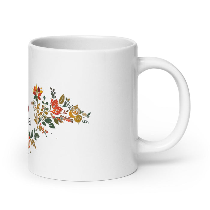 Aitana Exclusive Name Art Piece Home Office Work Coffee Mug Mexican Spanish Pride Gift Cup One - Of - A - Kind Calligraphy White Glossy Mug | A7 - Mexicada