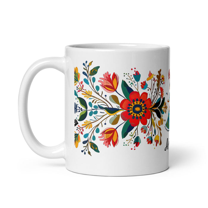 Aitana Exclusive Name Art Piece Home Office Work Coffee Mug Mexican Spanish Pride Gift Cup One - Of - A - Kind Calligraphy White Glossy Mug | A8 - Mexicada