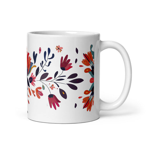 Aitana Exclusive Name Art Piece Home Office Work Coffee Mug Mexican Spanish Pride Gift Cup One-Of-A-Kind Calligraphy White Glossy Mug | A9 Mexicada 11 oz
