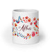 Alba Exclusive Name Art Piece Home Office Work Coffee Mug Mexican Spanish Pride Gift Cup One - Of - A - Kind Calligraphy White Glossy Mug | A12 - Mexicada