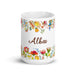 Alba Exclusive Name Art Piece Home Office Work Coffee Mug Mexican Spanish Pride Gift Cup One-Of-A-Kind Calligraphy White Glossy Mug | A23 Mexicada