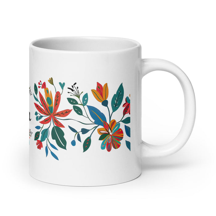 Alba Exclusive Name Art Piece Home Office Work Coffee Mug Mexican Spanish Pride Gift Cup One - Of - A - Kind Calligraphy White Glossy Mug | A28 - Mexicada