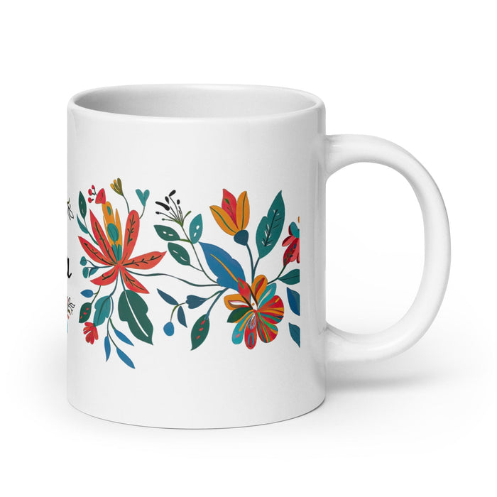 Alba Exclusive Name Art Piece Home Office Work Coffee Mug Mexican Spanish Pride Gift Cup One-Of-A-Kind Calligraphy White Glossy Mug | A28 Mexicada 20 oz