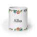 Alba Exclusive Name Art Piece Home Office Work Coffee Mug Mexican Spanish Pride Gift Cup One - Of - A - Kind Calligraphy White Glossy Mug | A7 - Mexicada