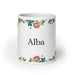 Alba Exclusive Name Art Piece Home Office Work Coffee Mug Mexican Spanish Pride Gift Cup One-Of-A-Kind Calligraphy White Glossy Mug | A7 Mexicada