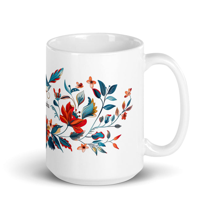 Alejandra Exclusive Name Art Piece Home Office Work Coffee Mug Mexican Spanish Pride Gift Cup One - Of - A - Kind Calligraphy White Glossy Mug | A1 - Mexicada