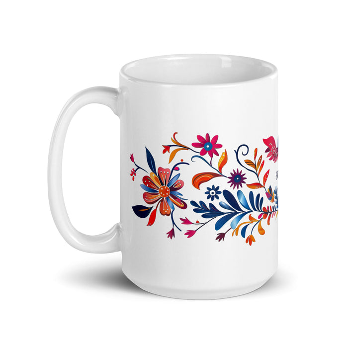 Alejandra Exclusive Name Art Piece Home Office Work Coffee Mug Mexican Spanish Pride Gift Cup One - Of - A - Kind Calligraphy White Glossy Mug | A13 - Mexicada