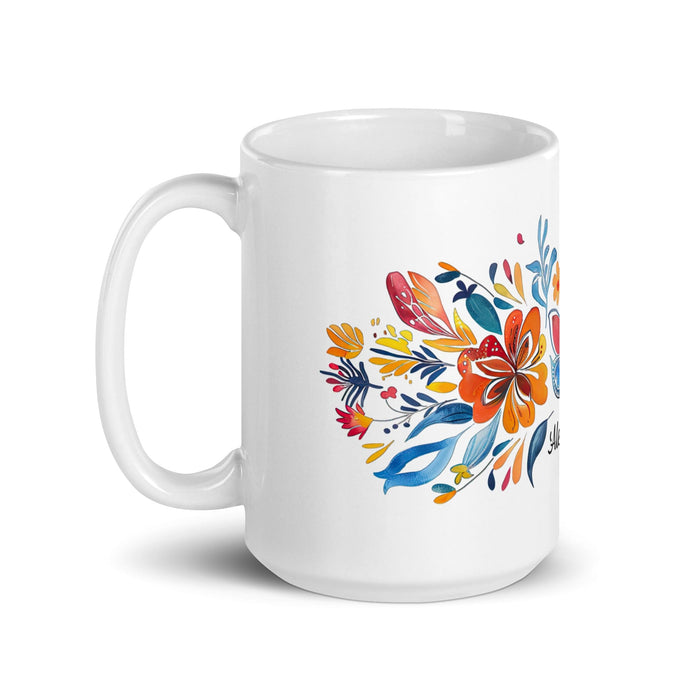 Alejandra Exclusive Name Art Piece Home Office Work Coffee Mug Mexican Spanish Pride Gift Cup One-Of-A-Kind Calligraphy White Glossy Mug | A9 Mexicada