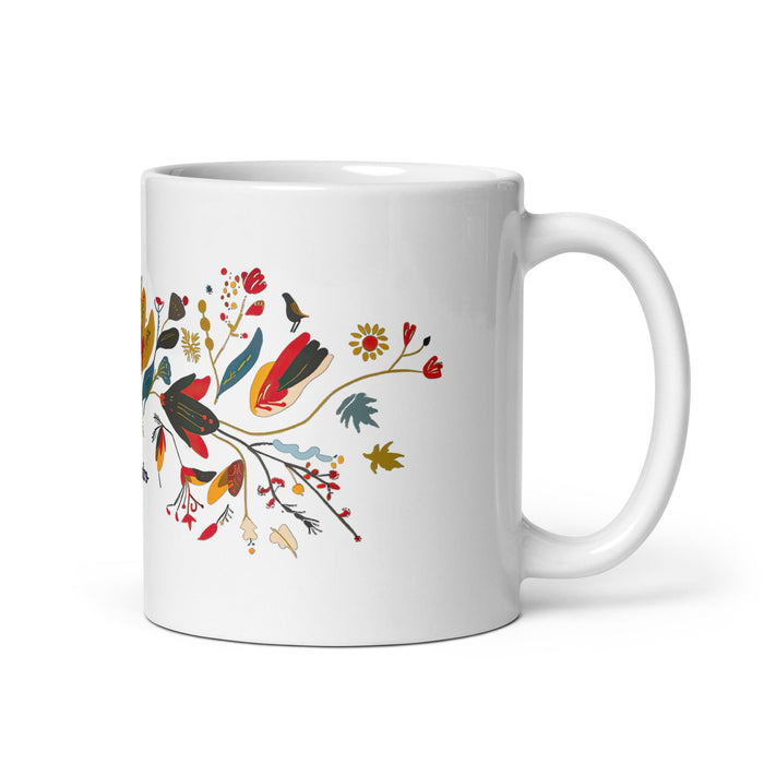 Alejandro Exclusive Name Art Piece Home Office Work Coffee Mug Mexican Spanish Pride Gift Cup One - Of - A - Kind Calligraphy White Glossy Mug | A1 - Mexicada