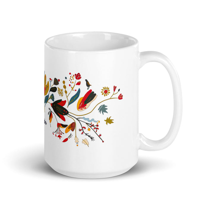 Alejandro Exclusive Name Art Piece Home Office Work Coffee Mug Mexican Spanish Pride Gift Cup One - Of - A - Kind Calligraphy White Glossy Mug | A1 - Mexicada