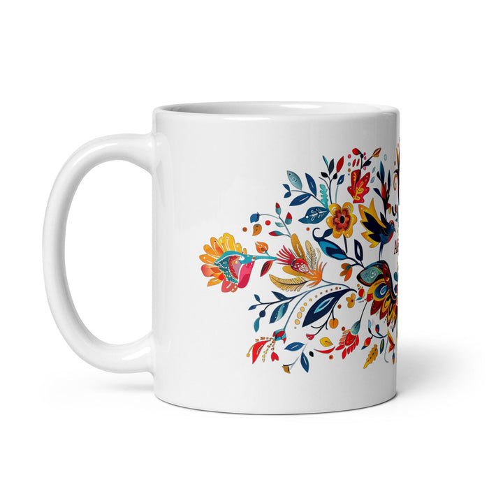 Alejandro Exclusive Name Art Piece Home Office Work Coffee Mug Mexican Spanish Pride Gift Cup One - Of - A - Kind Calligraphy White Glossy Mug | A13 - Mexicada