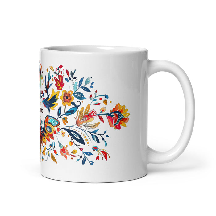 Alejandro Exclusive Name Art Piece Home Office Work Coffee Mug Mexican Spanish Pride Gift Cup One - Of - A - Kind Calligraphy White Glossy Mug | A13 - Mexicada