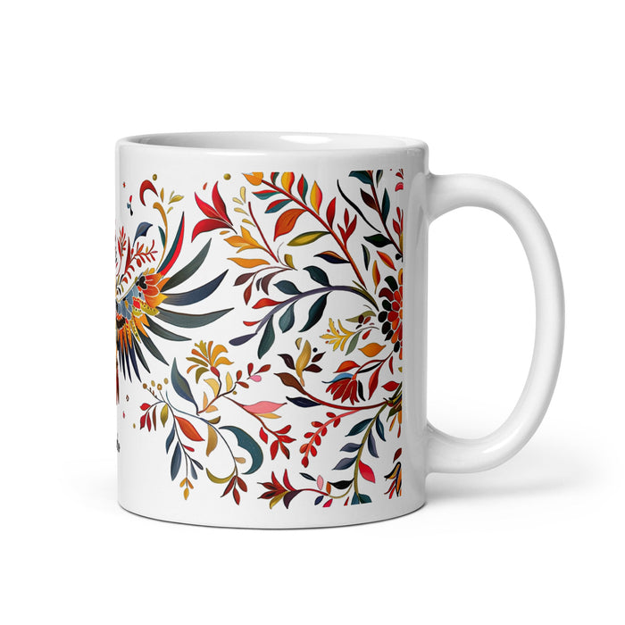 Alejandro Exclusive Name Art Piece Home Office Work Coffee Mug Mexican Spanish Pride Gift Cup One - Of - A - Kind Calligraphy White Glossy Mug | A3 - Mexicada