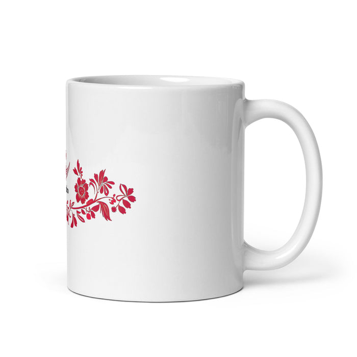 Alejandro Exclusive Name Art Piece Home Office Work Coffee Mug Mexican Spanish Pride Gift Cup One - Of - A - Kind Calligraphy White Glossy Mug | A8 - Mexicada