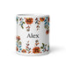 Alex Exclusive Name Art Piece Home Office Work Coffee Mug Mexican Spanish Pride Gift Cup One - Of - A - Kind Calligraphy White Glossy Mug | A2 - Mexicada