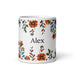 Alex Exclusive Name Art Piece Home Office Work Coffee Mug Mexican Spanish Pride Gift Cup One-Of-A-Kind Calligraphy White Glossy Mug | A2 Mexicada