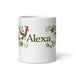 Alexa Exclusive Name Art Piece Home Office Work Coffee Mug Mexican Spanish Pride Gift Cup One-Of-A-Kind Calligraphy White Glossy Mug | A12 Mexicada