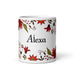 Alexa Exclusive Name Art Piece Home Office Work Coffee Mug Mexican Spanish Pride Gift Cup One-Of-A-Kind Calligraphy White Glossy Mug | A13 Mexicada