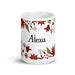 Alexa Exclusive Name Art Piece Home Office Work Coffee Mug Mexican Spanish Pride Gift Cup One-Of-A-Kind Calligraphy White Glossy Mug | A13 Mexicada