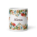 Alexa Exclusive Name Art Piece Home Office Work Coffee Mug Mexican Spanish Pride Gift Cup One - Of - A - Kind Calligraphy White Glossy Mug | A16 - Mexicada