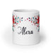 Alexa Exclusive Name Art Piece Home Office Work Coffee Mug Mexican Spanish Pride Gift Cup One - Of - A - Kind Calligraphy White Glossy Mug | A18 - Mexicada