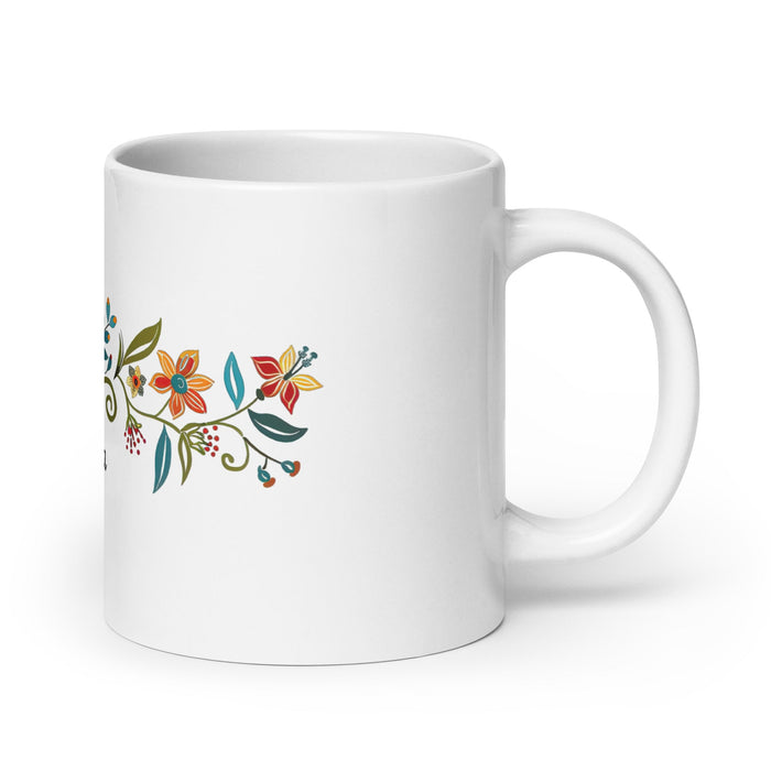 Alexa Exclusive Name Art Piece Home Office Work Coffee Mug Mexican Spanish Pride Gift Cup One - Of - A - Kind Calligraphy White Glossy Mug | A2 - Mexicada